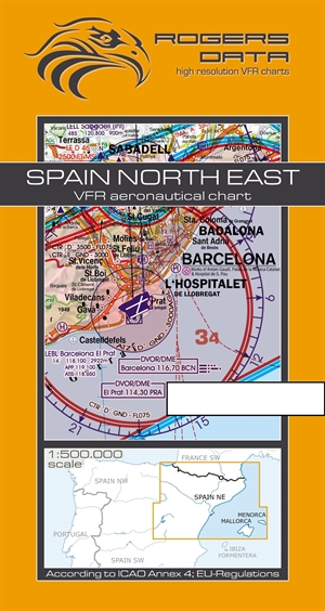 Rogers Data - Spain North East VFR Chart